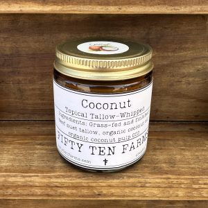 4 ounce jar of skin repair Coconut whipped tallow