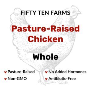 whole pasture raised chicken product text